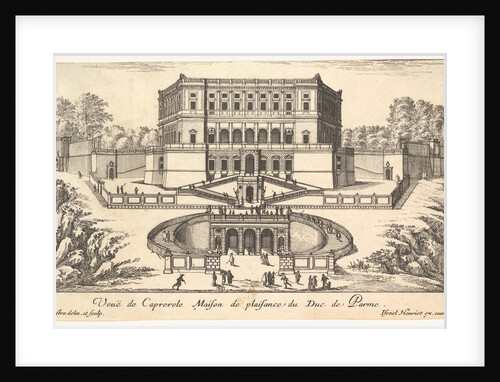 View of Caprarola, from a series of fifteen views of Italy and France, 17th century by Israel Silvestre