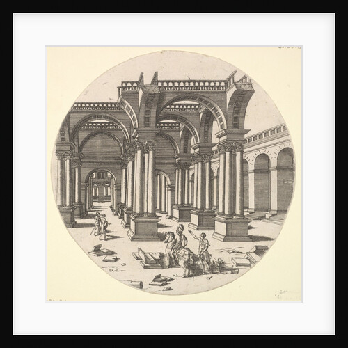 Perspectival View, Temple of Isis, 1551 by Jacques Androuet Du Cerceau