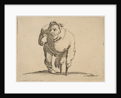 L'Estropié a la Béquille et a La Jambe de Boi by Jacques Callot