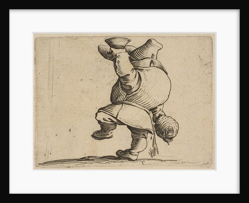 Le Buveur Vu de Dos, from Varie Figure Gobbi, suite appe…, 1616-22 by Jacques Callot