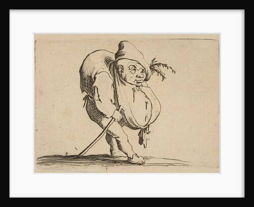 Le Bossu a La Canne, from Varie Figure Gobbi, suite appelée…, 1616-22 by Jacques Callot
