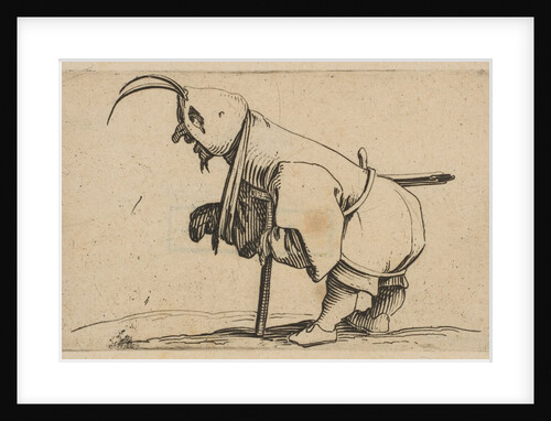 L'Estropié au Capuchon, from Varie Figure Gobbi, suite appe…, 1616-22 by Jacques Callot