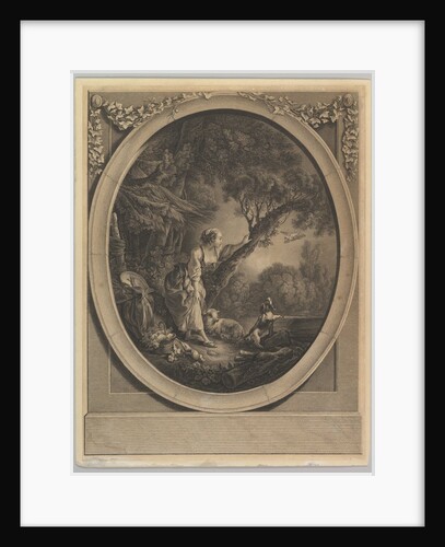 L'Arrivée du Courier, 18th century by Jacques Firmin Beauvarlet/Francois Boucher