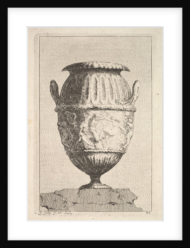Design for a Vase with a Bacchic Frieze, from: Vases, 1746 by Jacques Francois Joseph Saly