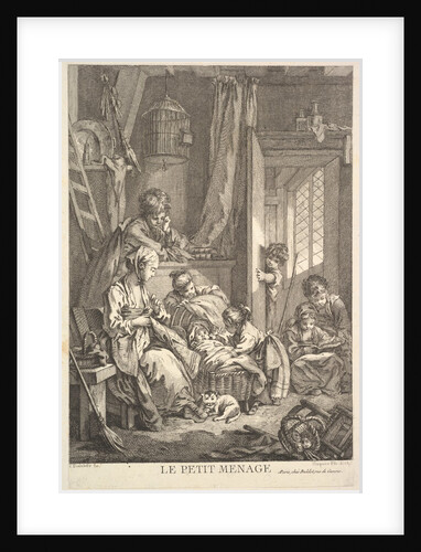 The Small Household, mid to late 18th century by Jacques Gabriel Huquier