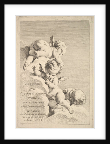 Frontispiece, mid to late 18th century by Jacques Gabriel Huquier