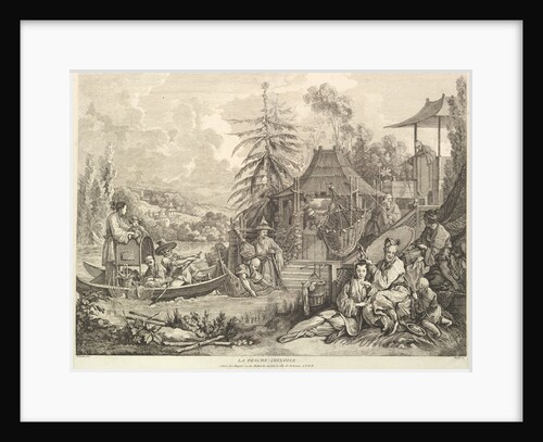 La pesche chinoise, from Chinoiseries, after 1743 by Jacques Gabriel Huquier