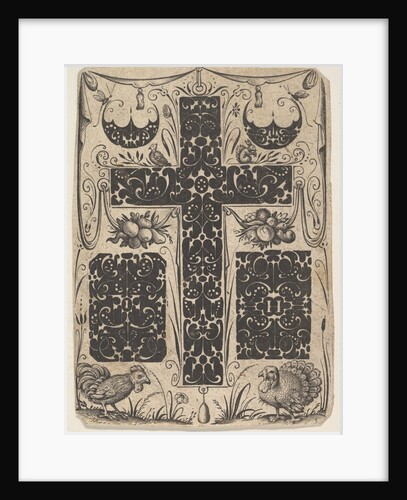 Latin Cross with Birds and Smaller Motifs, ca. 1614-19 by Jacques Hurtu