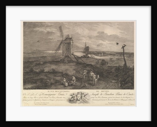 Second View of the Surroundings of Bruges by Jacques Philippe Le Bas