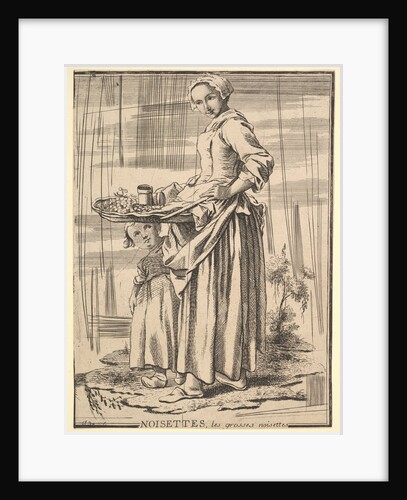 Reverse copy of Noisettes, from Les Cris de Paris, 18th century by Jacques Philippe Le Bas