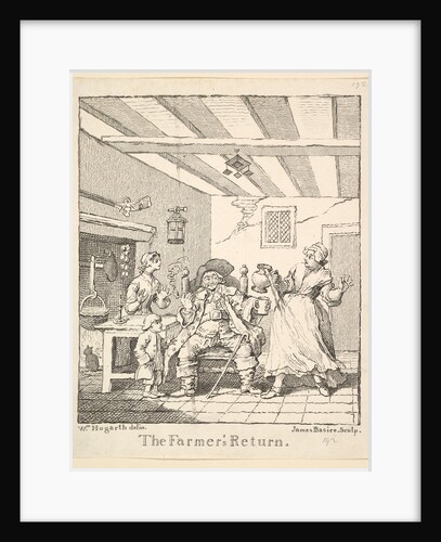 Frontispiece to 'The Farmer's Return', March 1762 by James Basire I