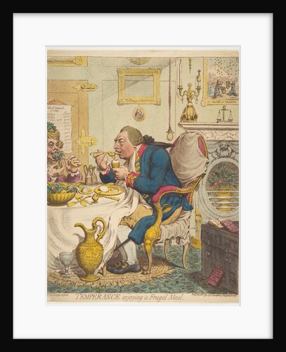 Temperance Enjoying a Frugal Meal, July 28, 1792 by James Gillray