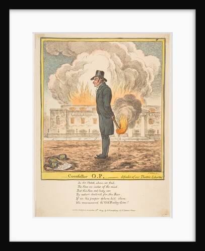Counsellor O.P.-Defender of our Theatric Liberties, December 5, 1809 by James Gillray