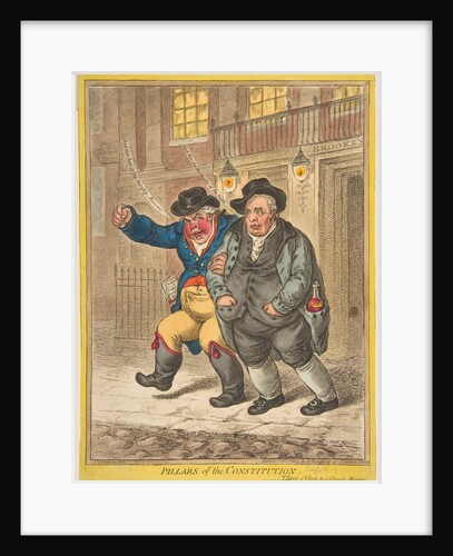 Pillars of the Constitution, February 1, 1809 by James Gillray