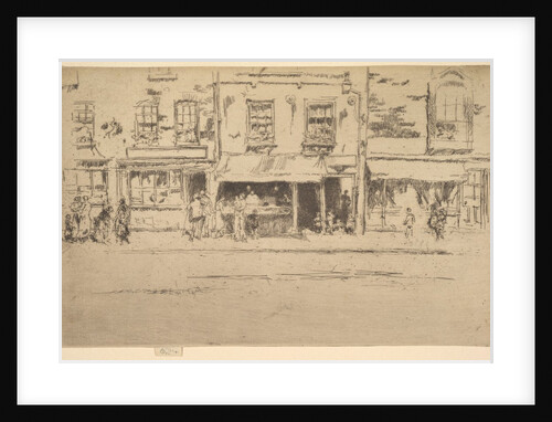 The Fish Shop, Busy Chelsea, 1886-87 by James Abbott McNeill Whistler