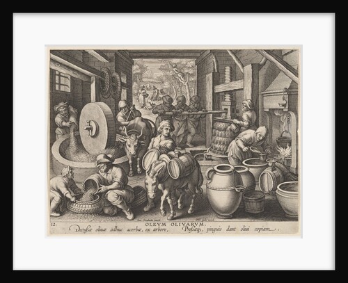 New Inventions of Modern Times [Nova Reperta], The Invention of the Olive Oil Press, p…, ca. 1600 by Jan Collaert I