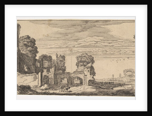 Riverscape with Ruins of a Castle, ca. 1615 by Jan van de Velde II
