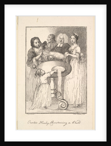 Orator Henley Christening a Child, 1794 by Jane Ireland