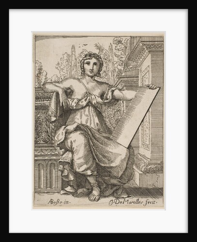 Seated Woman Holding a Tablet, late 17th, mid 18th century by Jean Antoine de Maroulles (possibly)