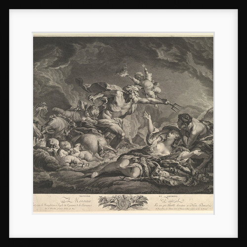 Neptune and Amymone, 18th century by Jean Claude Danzel