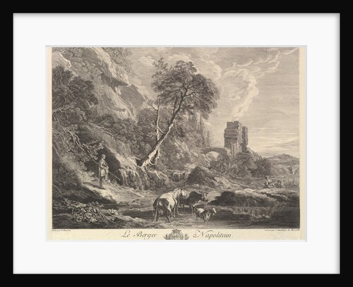 Neapolitan Shepherd, 1758 by Jean Daullé