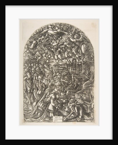 The Dragon with two Horns and the Beast with Seven, from the Apocalypse by Jean Duvet