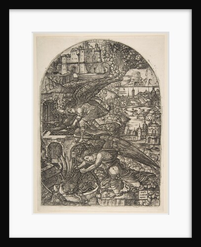 Satan bound for a Thousand Years, from the Apocalypse by Jean Duvet