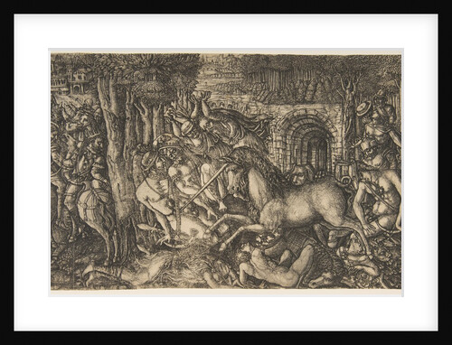 A King Pursued by a Unicorn, from the Unicorn Series, ca. 1555 by Jean Duvet