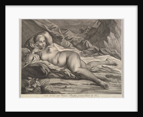 Study of a Reclining Nude by Jean Edme Nochez