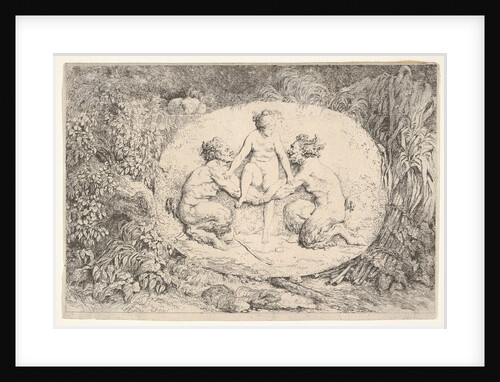 Nymph Supported by Two Satyrs, 1763 by Jean-Honore Fragonard
