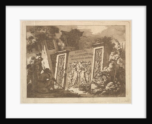 Frontispiece, from Recueil de Compositions par Lagrenée Le Jeun by Jean Jacques Lagrenee