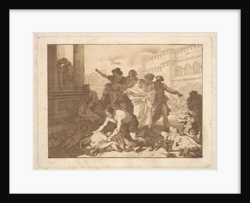 La Peste chez les Philistins, in an album containing R…, 1782-1821 by Jean Jacques Lagrenee