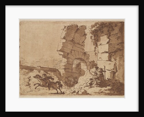 Le Colisée, in an album containing Recueil de Compositions par Lagren…, 1782-1821 by Jean Jacques Lagrenee