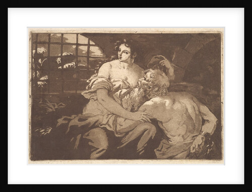 La charité romain, in an album containing Recueil de Compositions par…, 1782-1821 by Jean Jacques Lagrenee