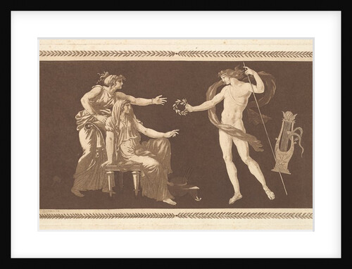 Apollon couronnant les arts, from Recueil de Différentes Compo…, 1784 by Jean Jacques Lagrenee