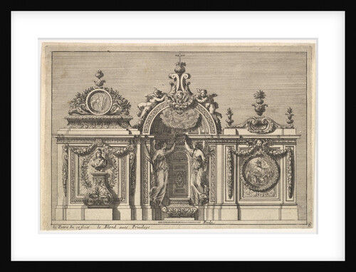 Design for a Tabernacle with Two Variants, from: Tabernacles à l'italienne, ca. 1644-66 by Jean le Pautre