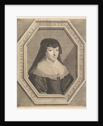 Anne d'Autriche, reine de France, en habit de deuil by Jean Morin