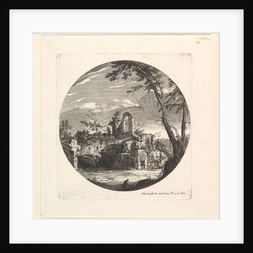 Les Ruines au Fond by Jean Morin