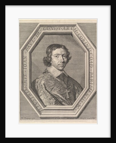 Jean-Francois-Paul de Gondy, coadjuteur de l'archeveque de Paris, futur cardinal de Retz by Jean Morin