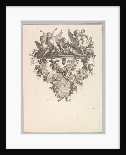 Vignette with Sphinxes and Putti, 1779 by Jean Baptiste Marie Huet