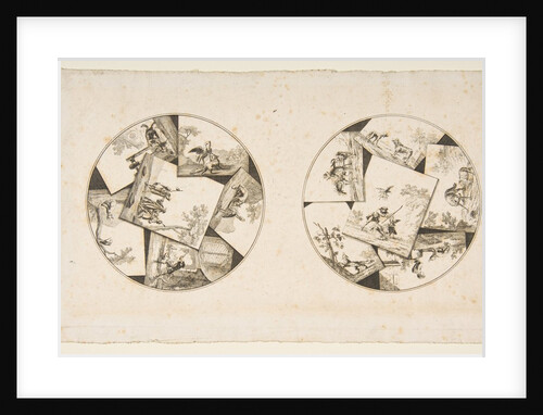Designs for Plates Taken from Oudry's Illustrations to La Fontaine's Fables, after 1755 by Anonymous