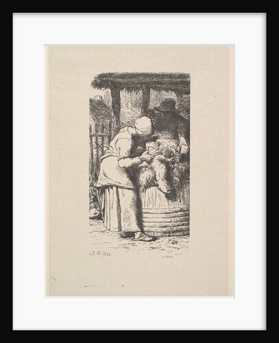 Sheepshearing, 1853 by Jacques-Adrien Lavieille