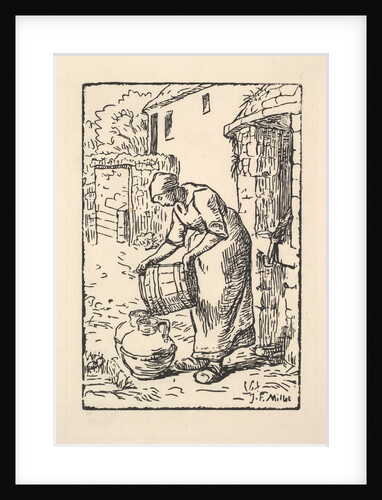 Woman Emptying a Bucket, 1834-75 by Pierre Millet