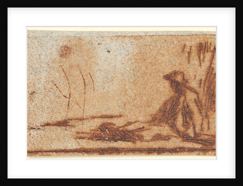 Seated Peasant, 1830-75 by Jean Francois Millet