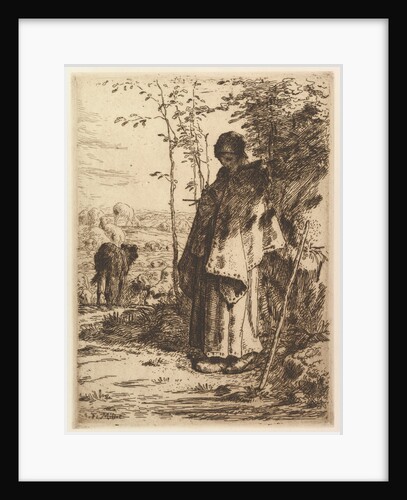 Shepherdess Knitting, 1862 by Jean Francois Millet