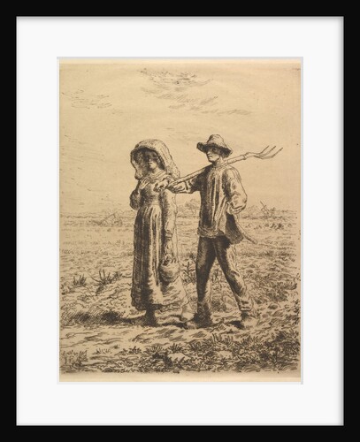 Peasants Going to Work, 1863 by Jean Francois Millet