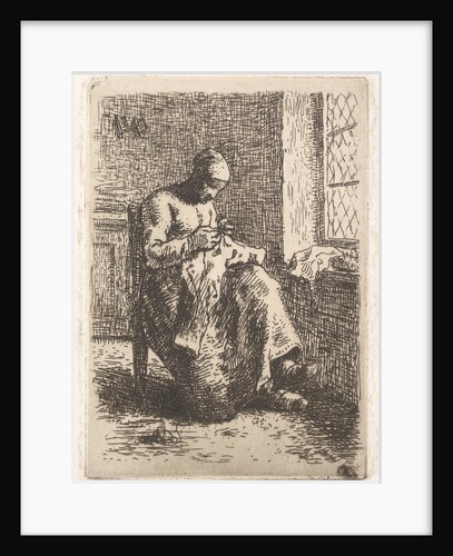 The Seamstress, 1853 by Jean Francois Millet