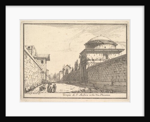 Tempio di Sant'Andrea, Via Flaminia, 1750 by Jérôme Charles Bellicard