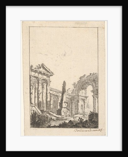 Architectural Capriccio, 1745-80 by Jérôme Charles Bellicard