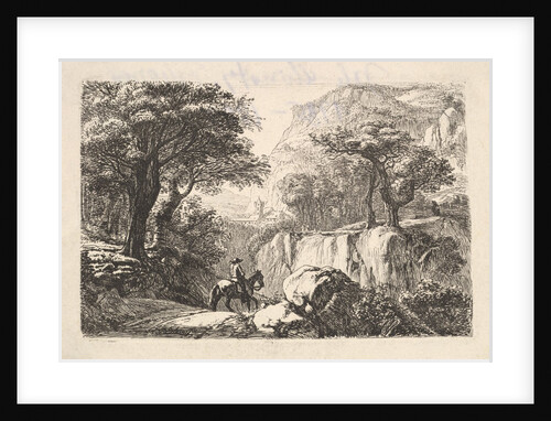 The Horseback Rider in the Gorge, 19th century by Johann Christian Erhard